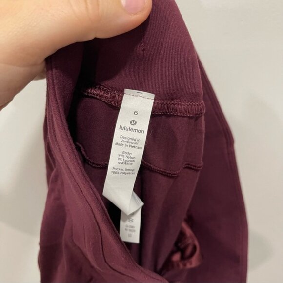Lululemon Ready To Rulu Jogger Pants Updated Garnet Size 6 Drawstring - Picture 9 of 10